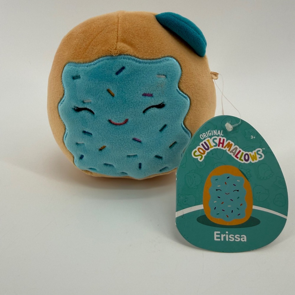 Squishmallows Erissa the Cookie Blue Frosting 5 Inch Plush NWT Jazwares 2022